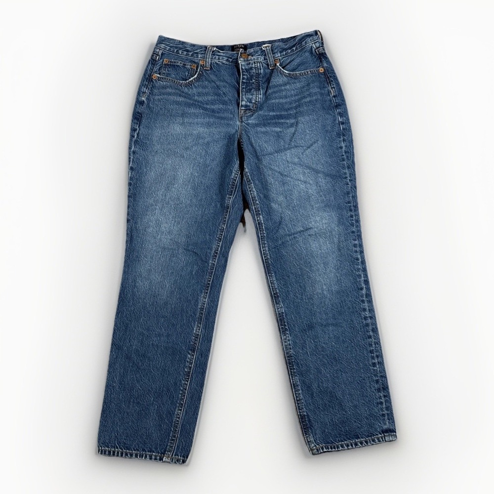 J.Crew High-Rise Straight Jeans Womens 29 Blue Premium Edition BX528‎